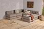 Nadeeka Modular Sofa Footstool - Soft Grey- nkuku