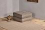 Nadeeka Modular Sofa Footstool - Soft Grey-nkuku