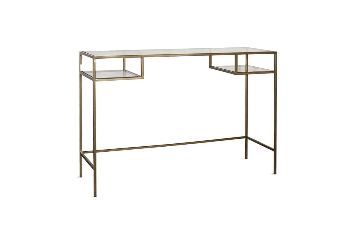 Nakuru Iron & Glass Console Table- nkuku