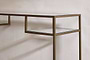 Nakuru Iron & Glass Console Table- nkuku