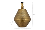 Nalgonda Lamp - Antique Brass - Large-nkuku