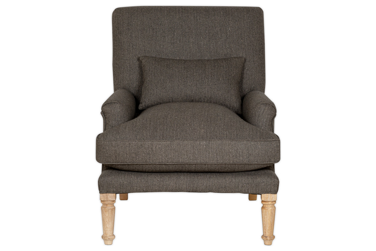 Nalla Wool Armchair - Charcoal- nkuku