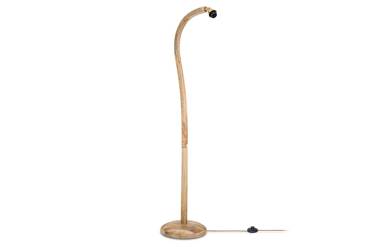 Namira Mango Wood Floor Lamp - Natural-nkuku