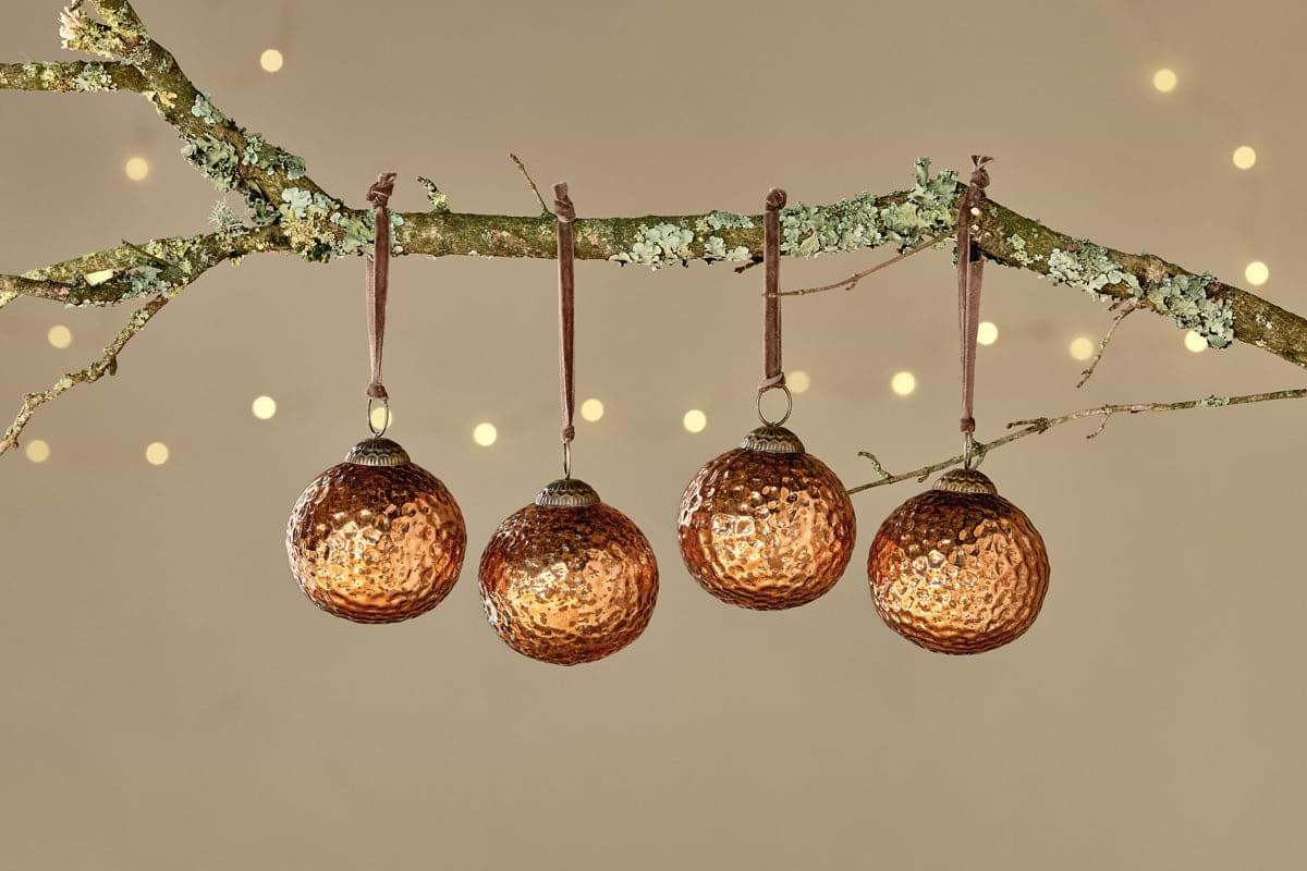 Narangi Baubles - Copper (Set of 4)-nkuku