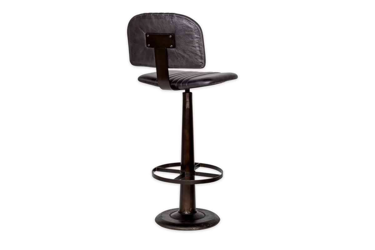 Narwana Bar Chair - Aged Black-nkuku