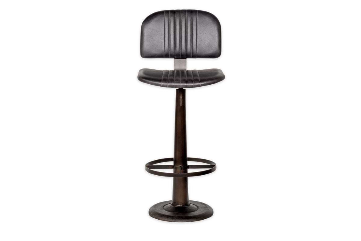 Narwana Bar Chair - Aged Black-nkuku