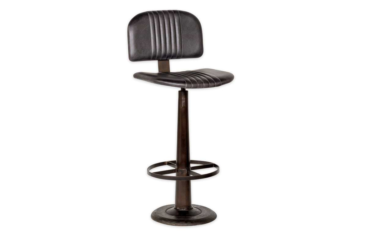 Narwana Bar Chair - Aged Black-nkuku