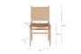 Nayan Leather & Jute Dining Chair - Tan-nkuku