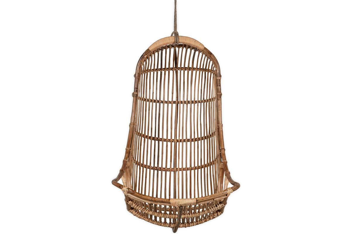 Nesari Rattan Hanging Chair - Natural-nkuku