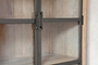 Nirvi Wood & Iron Cabinet - Black- nkuku