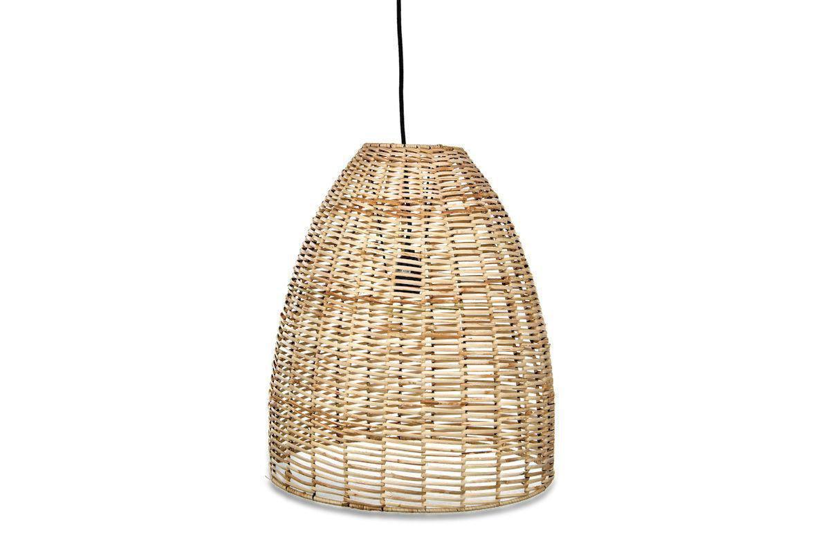 Noko Rattan Conical Pendant - Natural-nkuku