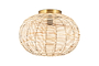 Noko Rattan Flush Ceiling Light-nkuku