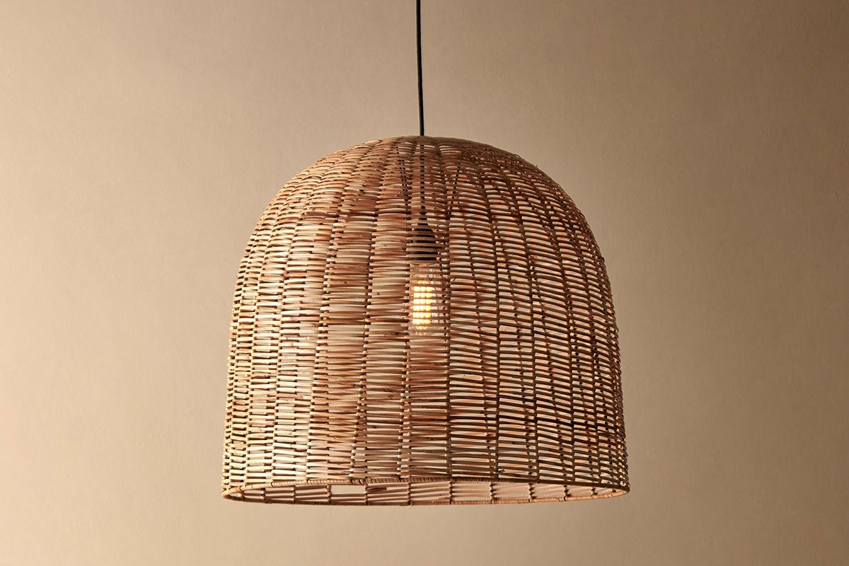 Noko Wicker Dome Pendant - Large-nkuku