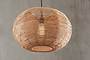 Noko Wicker Round Pendant - Natural - Small-nkuku