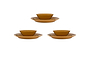 Nuwara Dinnerware Set - Mustard (Set of 12)-nkuku