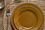 Nuwara Side Plate - Mustard-nkuku