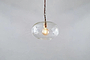 Otoro Recycled Glass Pendant - Clear - Small Round