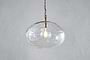 Otoro Recycled Glass Pendant - Clear - Large Round