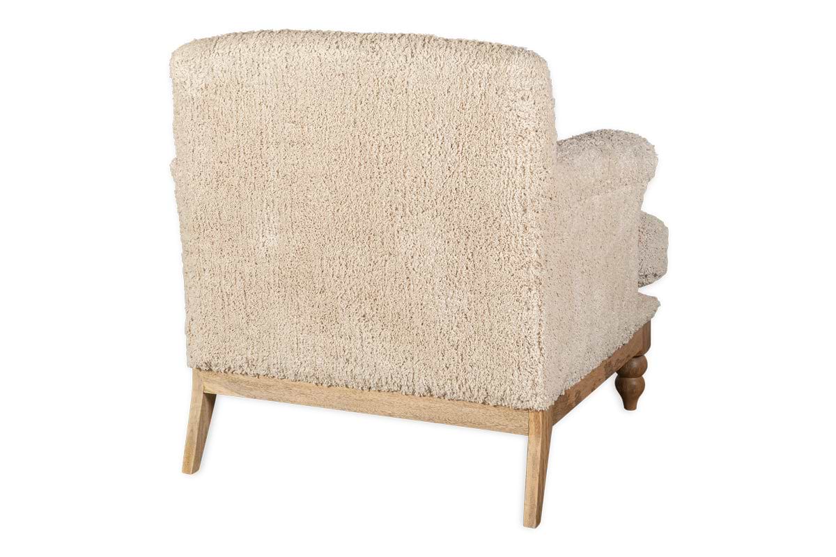 Otas Teddy Cotton Armchair - Off White