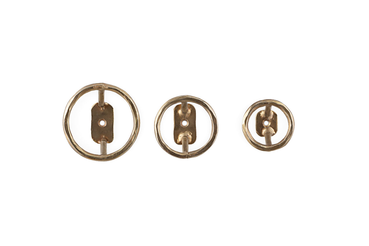 Olani Bathroom Hooks - Antique Brass - (Set of 3)-nkuku