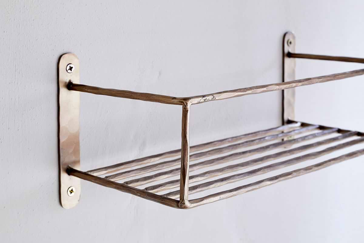 Olani Bathroom Shelf - Antique Brass-nkuku