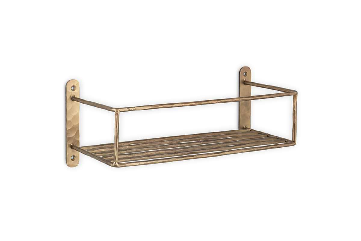 Olani Bathroom Shelf - Antique Brass-nkuku