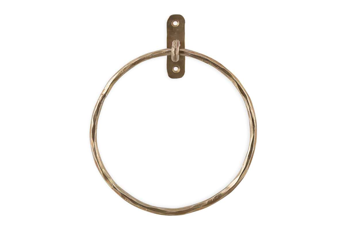 Olani Towel Ring - Antique Brass-nkuku