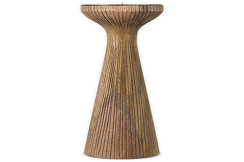 Omari Mango Wood Candlestick - Natural
