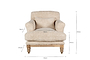 Otas Teddy Cotton Armchair - Off White- nkuku