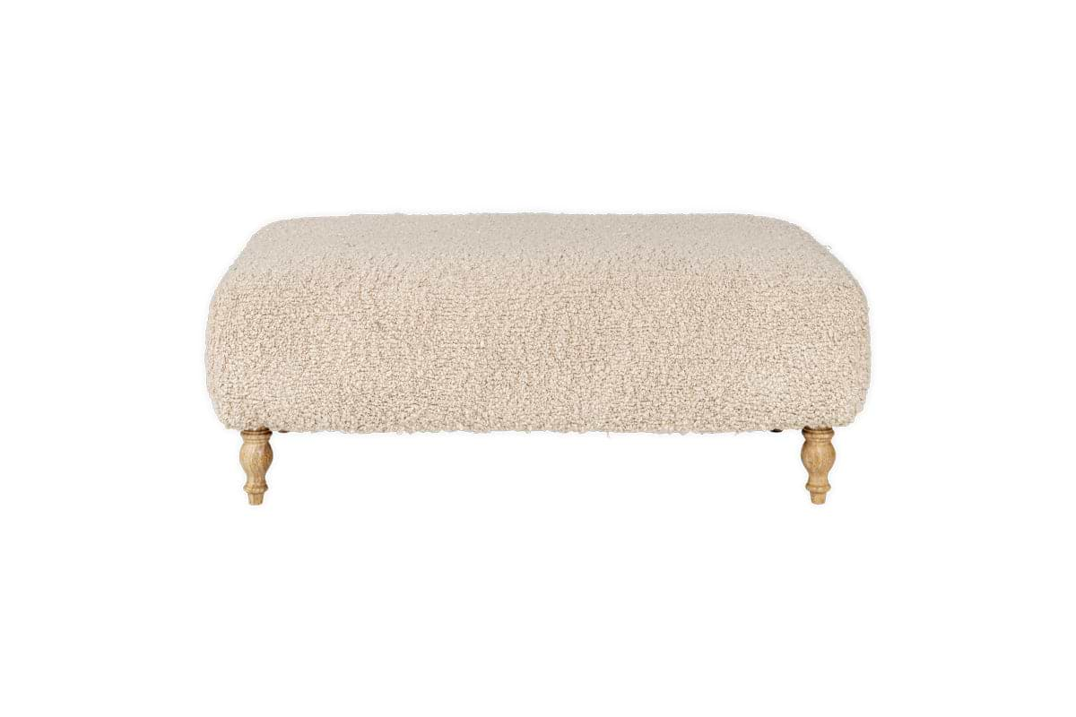 Otas Teddy Ottoman - Off White-nkuku