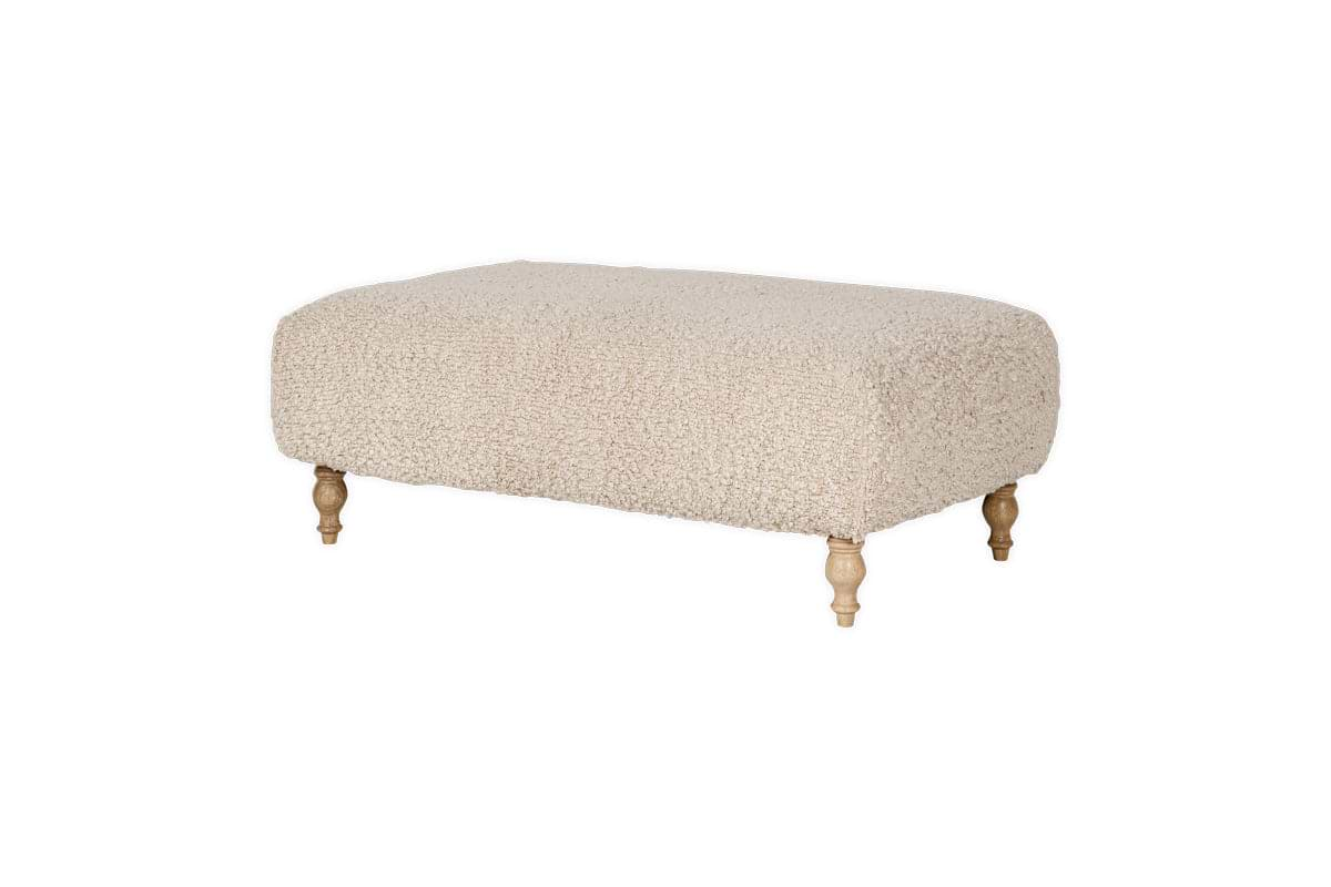 Otas Teddy Ottoman - Off White-nkuku