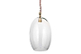 Otoro Recycled Glass Pendant - Clear - Large Oval-nkuku