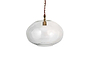 Otoro Recycled Glass Pendant - Clear - Large Round-nkuku