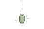 Otoro Recycled Glass Pendant - Green - Small Oval-nkuku