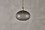 Otoro Recycled Glass Pendant - Smoke - Large Round-nkuku