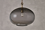 Otoro Recycled Glass Pendant - Smoke - Large Round-nkuku