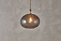 Otoro Recycled Glass Pendant - Smoke - Large Round-nkuku