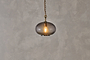 Otoro Recycled Glass Pendant - Smoke - Small Round-nkuku