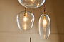 Otoro Statement Recycled Glass Cluster Pendant-nkuku