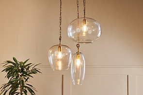 Otoro Statement Recycled Glass Cluster Pendant-nkuku
