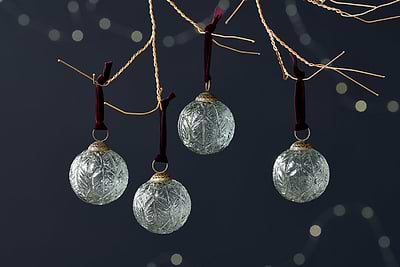 Patta Baubles - Clear - (Set of 4)