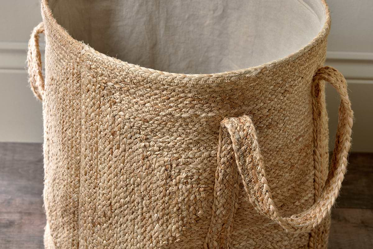 Pallu Braided Jute Laundry Basket – Nkuku