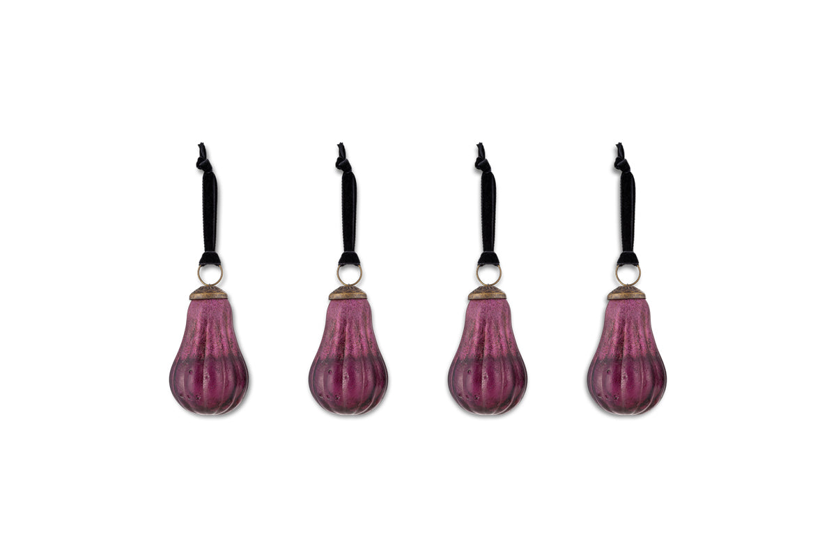 Pannee Drop Baubles - Ruby (Set of 4)