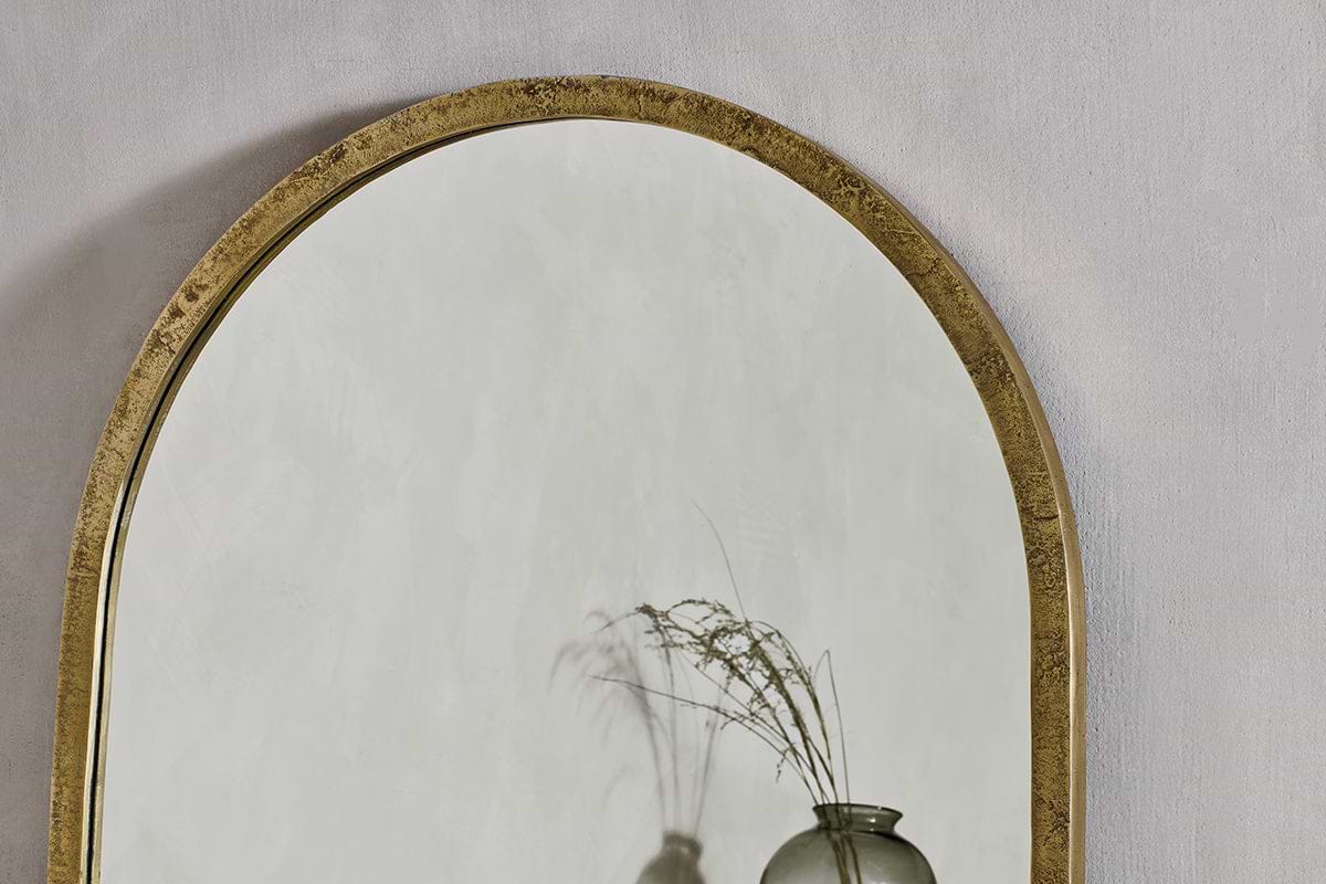 Murwara Full Length Arched Mirror - Antique Brass