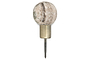 Paladi Marble & Iron Round Hook - Grey-nkuku