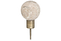 Paladi Marble & Iron Round Hook - Grey-nkuku