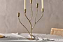 Palani Statement Candelabra - Antique Brass - Large-nkuku