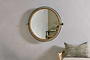 Parutti Mango Wood & Iron Round Swivel Mirror - Natural-nkuku