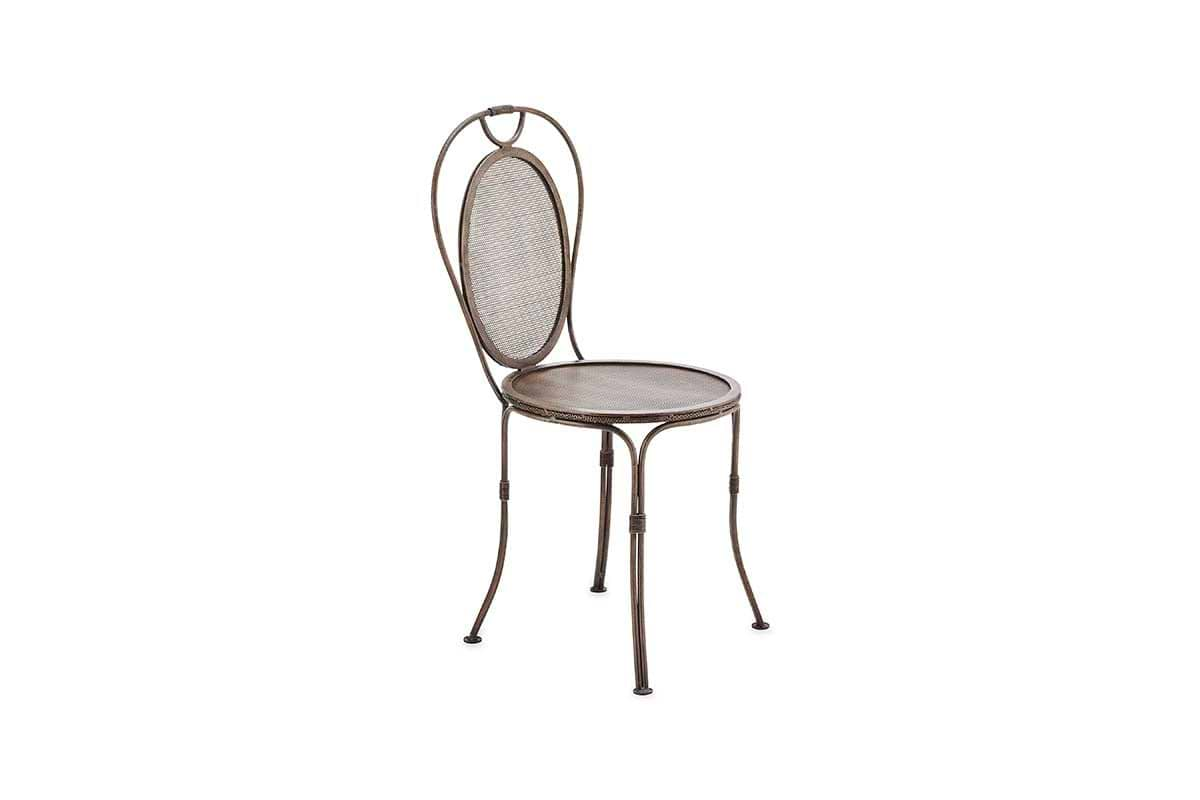 Parwaha Iron Bistro Chair-nkuku