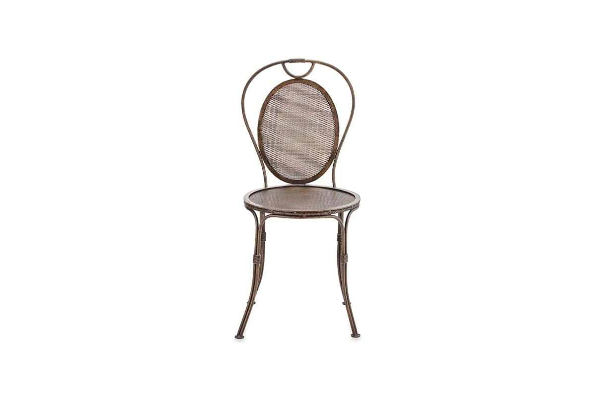 Parwaha Iron Bistro Chair-nkuku